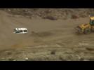 California flash floods leave cars stuck in the mud