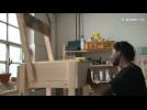 Lampedusa refugees build furniture for Berliners