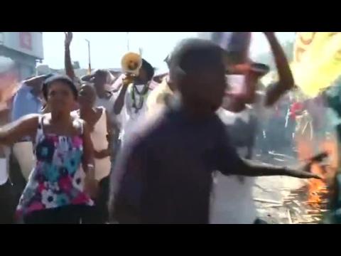 Thousands protest in Port-au-Prince