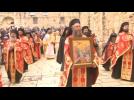 Orthodox Christians hold Easter procession in Jerusalem's Old City