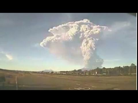 Volcano erupts in Chile, evacuation underway