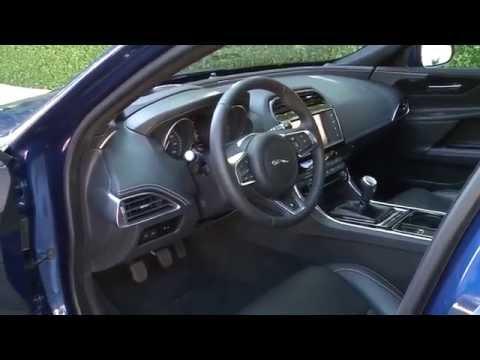 The new Jaguar XE at the Circuit de Navarra Interior Design in Blue | AutoMotoTV