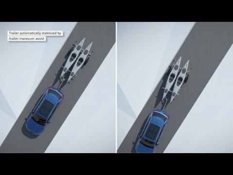 Audi Q7 Trailer Assistant : manoeuvre de l'attelage