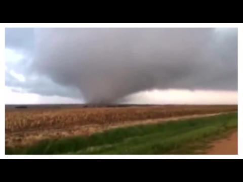 Violent tornadoes in the central United States