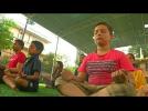 Nepalese turn to yoga to calm quake stress