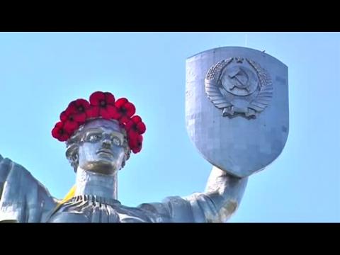 Ukraine marks end of WWII, rebels remember Soviet victory