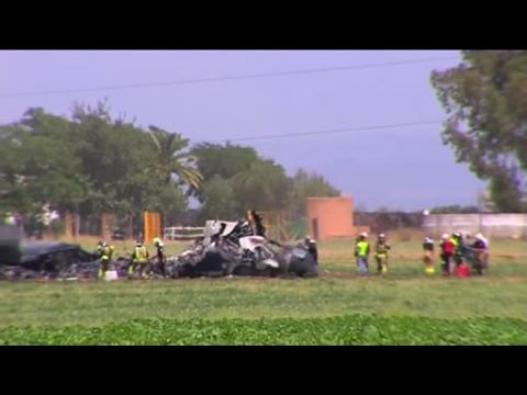 At least three killed in military plane crash in Spain