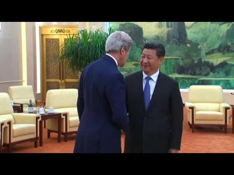 US Secretary of State John Kerry meets Chinese President Xi Jinping