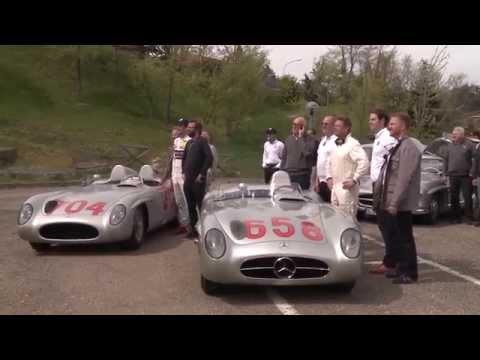Sir Stirling Moss in the Mercedes-Benz 300 SLR - Mille Miglia track | AutoMotoTV