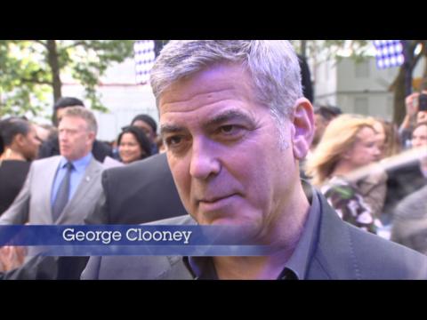 George Clooney Touches Down In London For Premiere