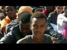Hopes for better life end for migrants arrested in Libyan water