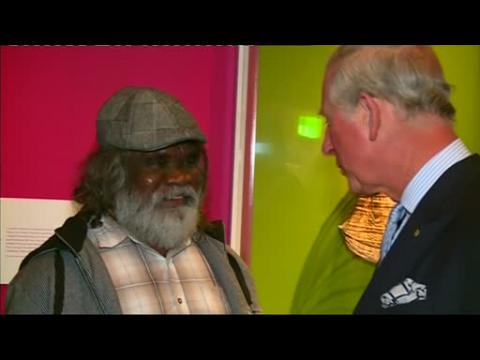 Prince Charles opens Australian aboriginal museum exhibit