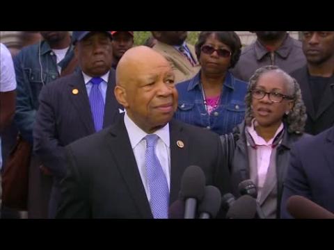 "Great day" says Rep. Cummings, six Baltimore officers face charges