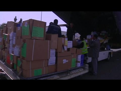 Medical aid arrives in war-torn Yemen