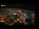 Space timelapse shows journey from the Canary Islands to Italy