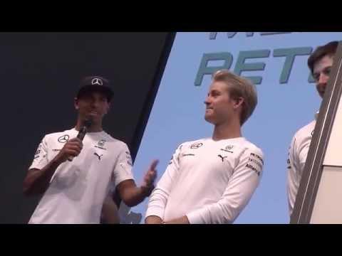 Nico Rosberg and Lewis Hamilton at the AMG plant Affalterbach | AutoMotoTV