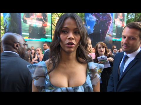 Zoe Saldana's Twins Are Showing At 'Guardians Of The Galaxy' Premiere