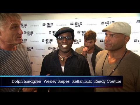 Kellan Lutz Biting His Nails At  'Expendables 3' Comic-Con Interview