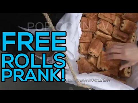 Free Chocolate Rolls! - Hidden Camera Prank