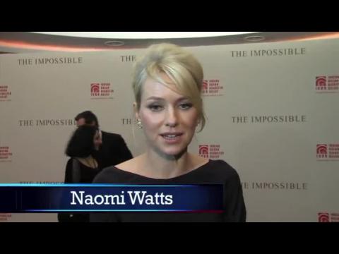 Naomi Watts In Backless Fashion Joins Ewan McGregor At Premiere
