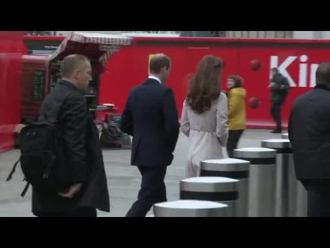 Prince William and Duchess Kate Head For The Train Station