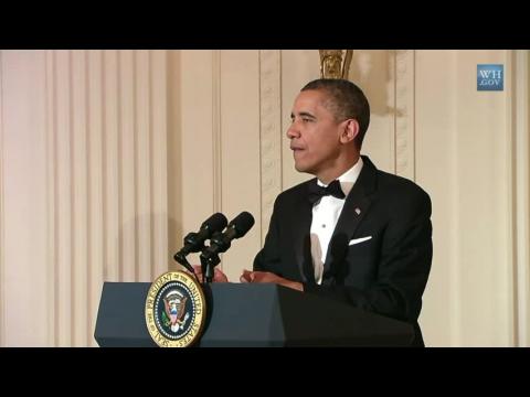 President Obama Honors David Letterman in The White House