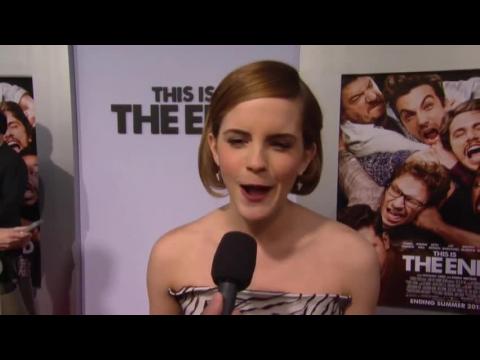 Emma Watson at the premiere for "This Is the End"