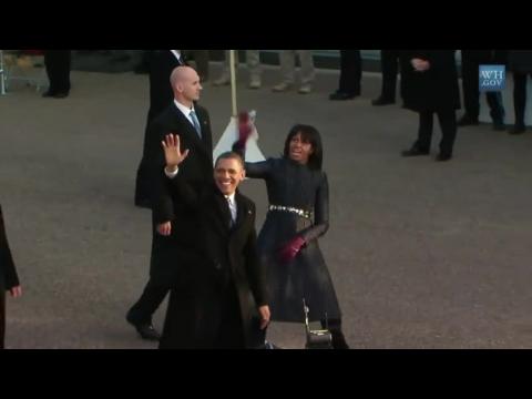 Inaugural Parade Highlights With The President and First Lady