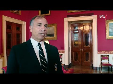 Los Angeles Kings and LA Galaxy Stars Talk About Healthy Food At The White House