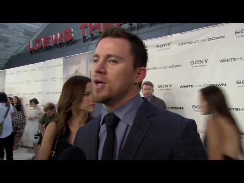 Channing Tatum On The Red Carpet At Premiere of White House Down