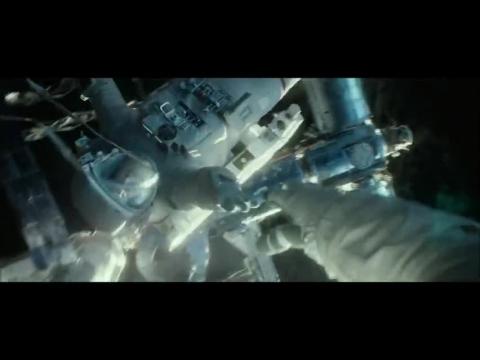 Sandra Bullock and George Clooney In "Gravity" Trailer