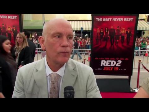 John Malkovich Talks About Being goofy at "Red 2" Premiere
