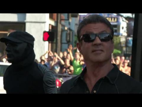 Sylvester Stallone and Arnold Schwarzenegger On The Red Carpet Together At Comic-Con