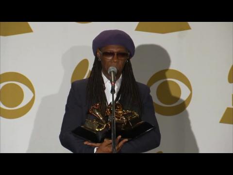 Grammy Awards Backstage: Nile Rodgers Can't Hold Them All