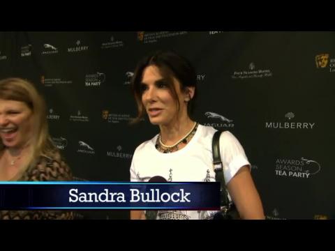 Sandra Bullock Has To Have Scones At Tea Party