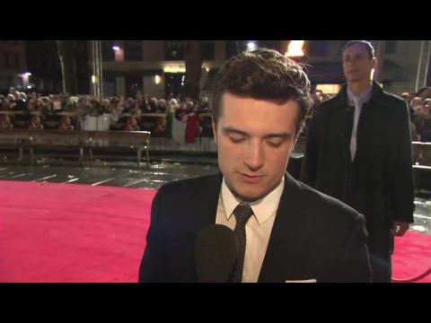 Josh Hutcherson Is In Overdrive At Premiere For "The Hunger Games" Sequel