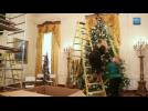 Michelle Obama And White House Christmas Decorations 2013