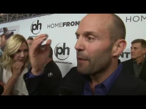 Jason Statham Talks About Sylvester Stallone At Homefront Premiere