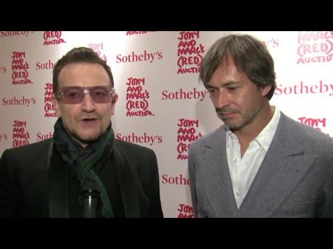 Bono, Hayden Panettiere, Courtney Love At "Red" Auction For Aids