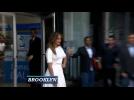Jennifer Lopez in Tight White Elie Saab Dress At Opening