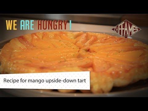Recipe for mango upside-down tart! We're hungry!