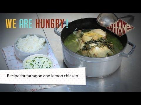 Recipe for tarragon and lemon chicken, We're hungry!