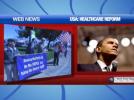 Supporters and opponents of the US Health-care reform bill clash online