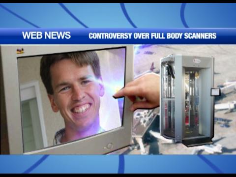 Online controversy over full body scanners in airports