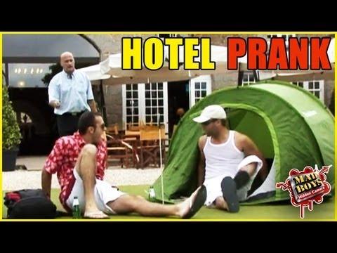 Hotel Lobby tent camping Prank - A Mad Boys stunt