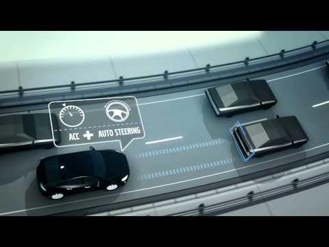 Volvo Adaptive Cruise Control with Steer Assist Animation | AutoMotoTV