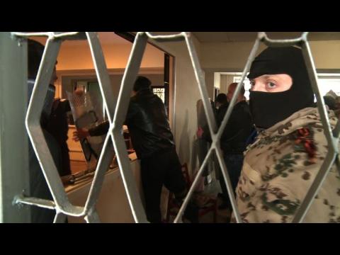 Pro-Russian protesters storm new police station in east Ukraine