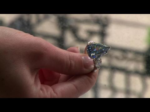 Christie's unveils largest, flawless blue diamond