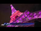 Eiffel Tower turns pink for breast cancer awareness