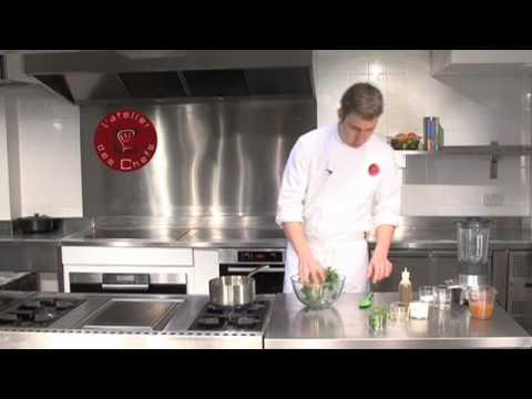 Watercress soup with Parmesan tuiles recipe
